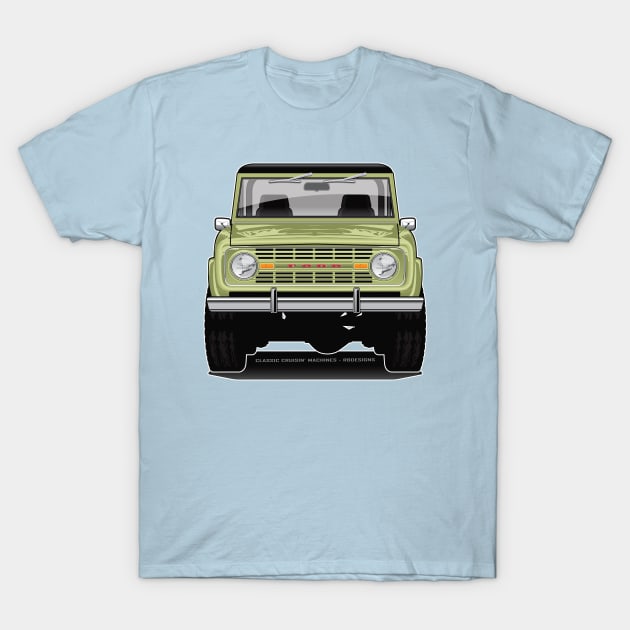 Vintage 1977 Bronco Green T-Shirt by RBDesigns